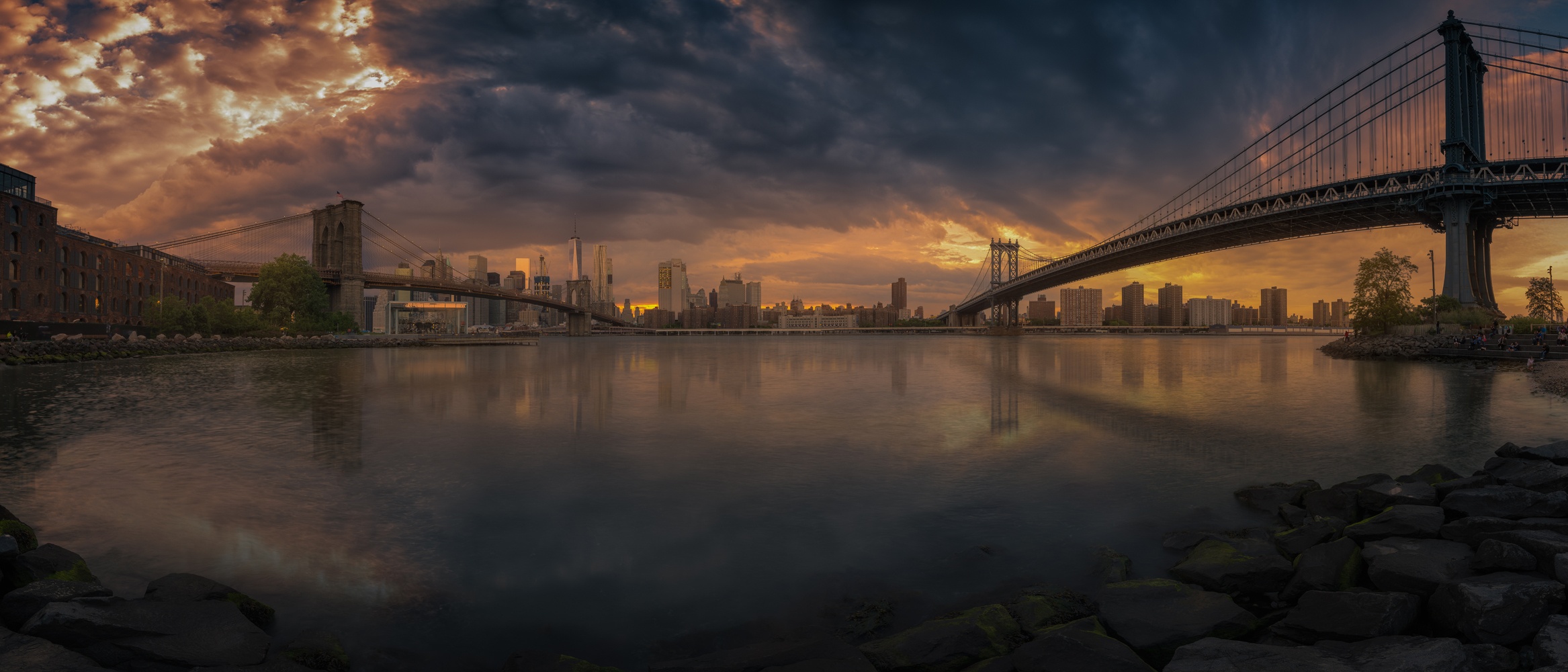 Between bridges