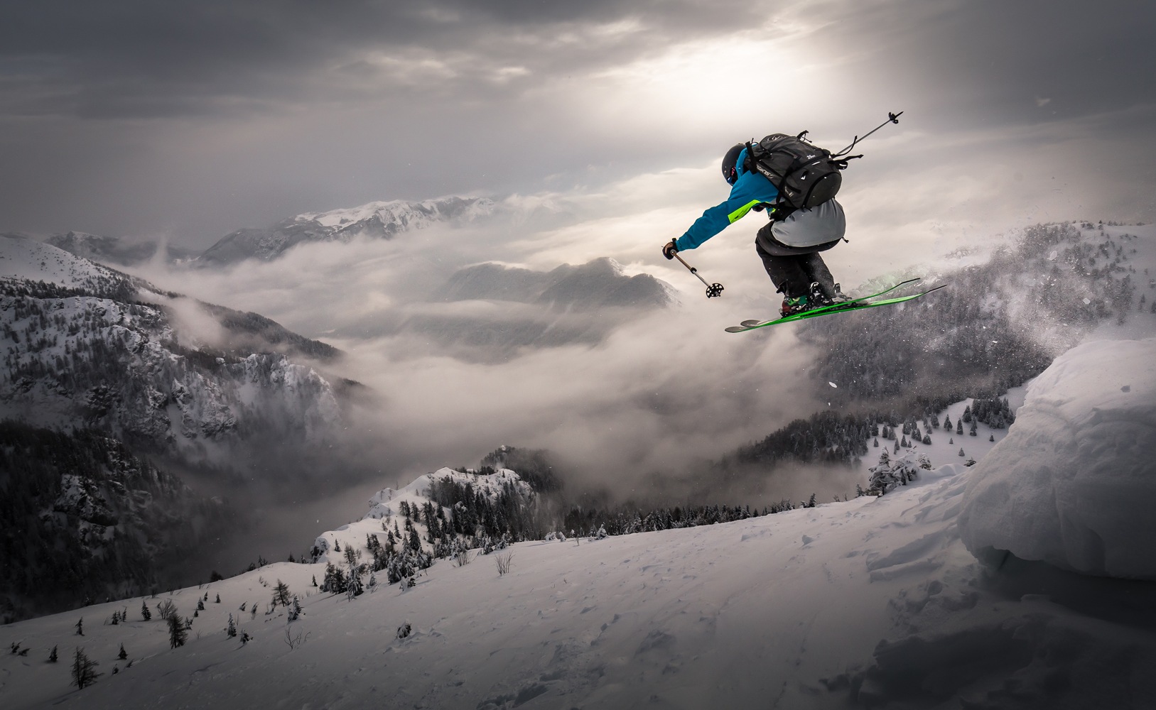 Backcountry skiing