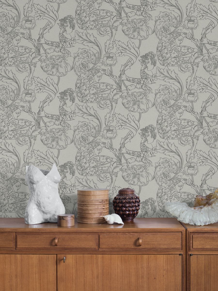 Floral Dream - Beige & Black