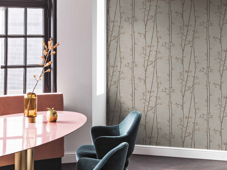 Flowering Plum Orchard - Grey