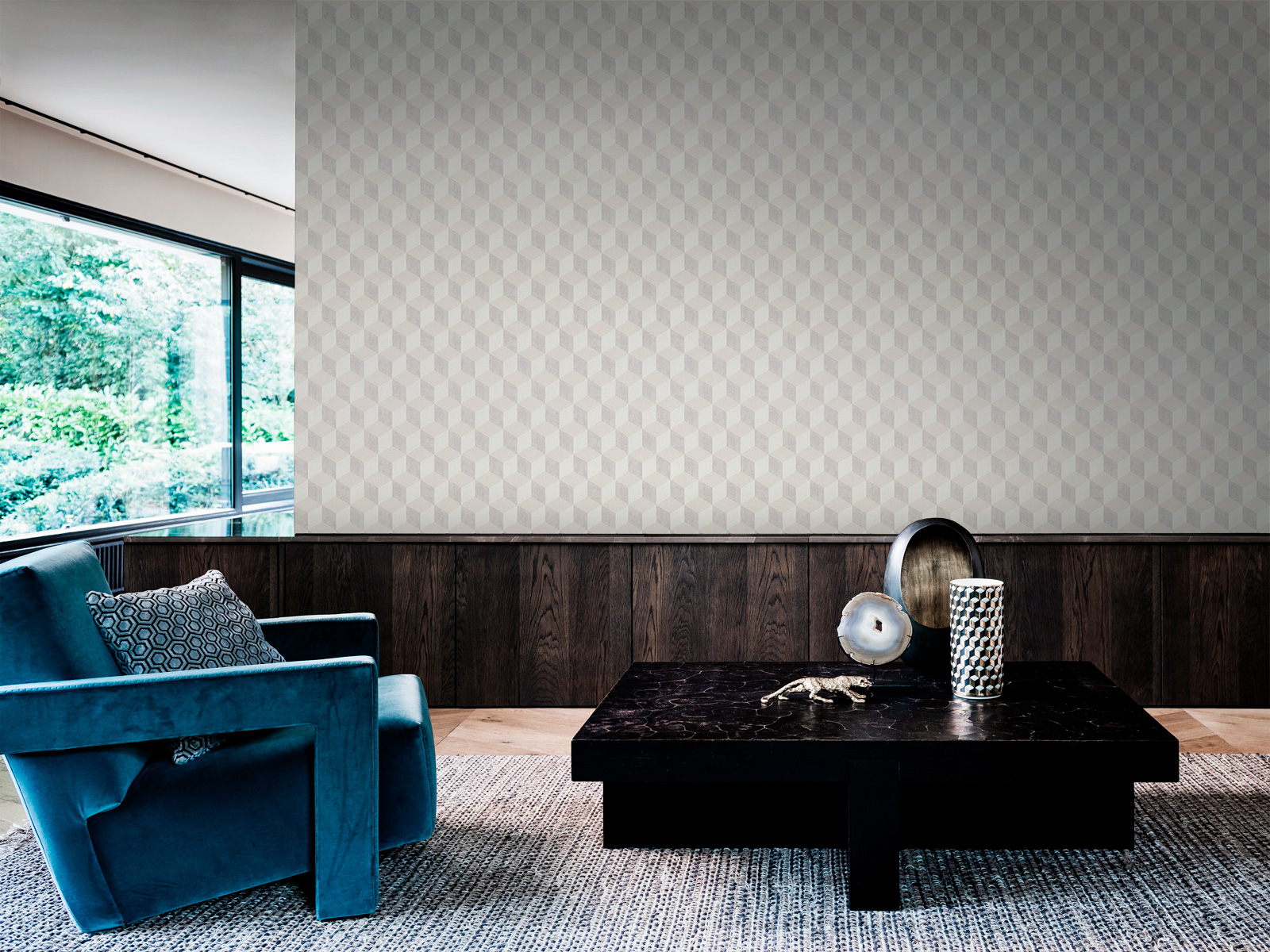 Cube - Grey & White