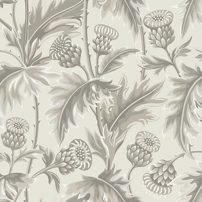 Treasured Thistle - Grey & Greige