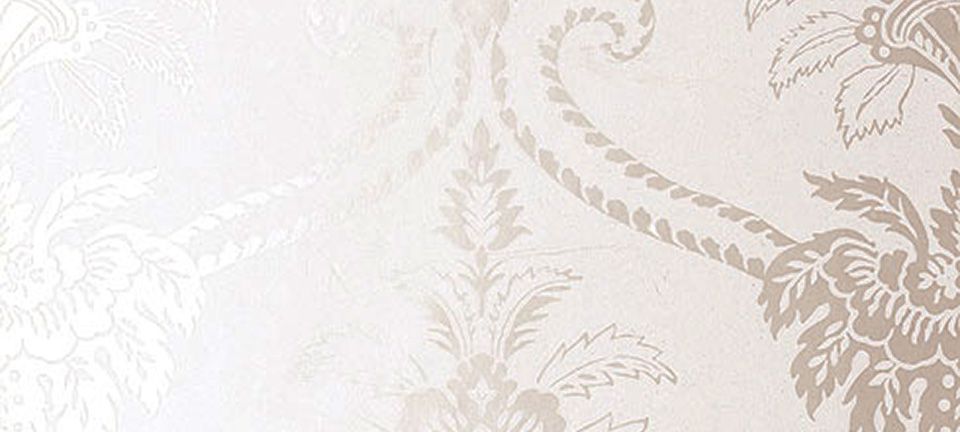 Damask - Hvid og Perlemor - Outlet