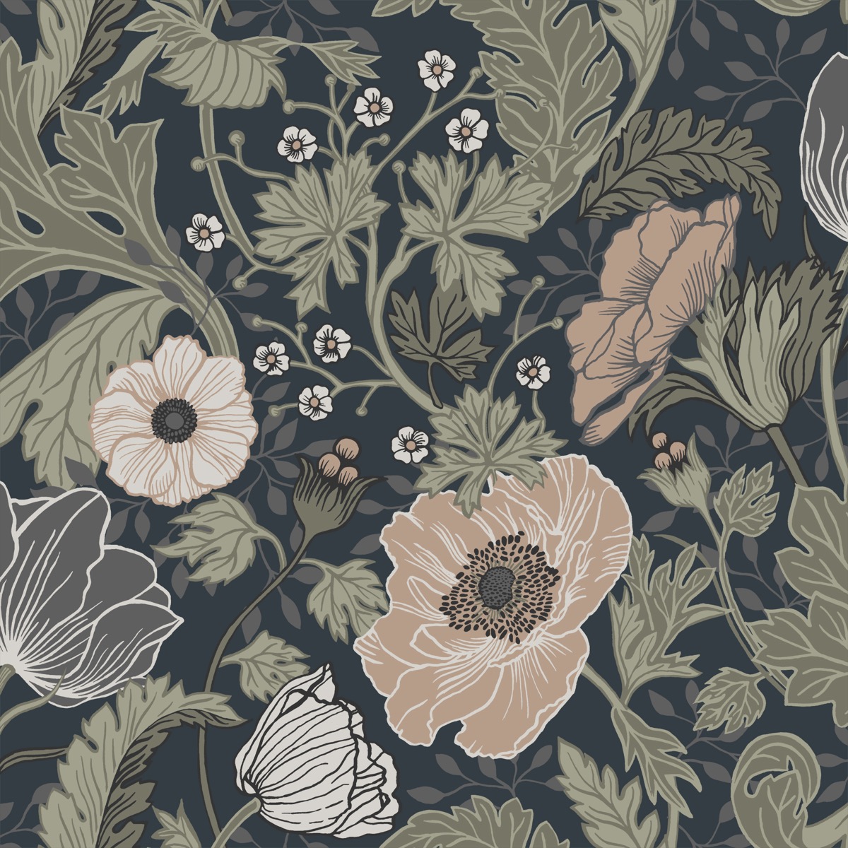 Anemone - Blue & Dusty