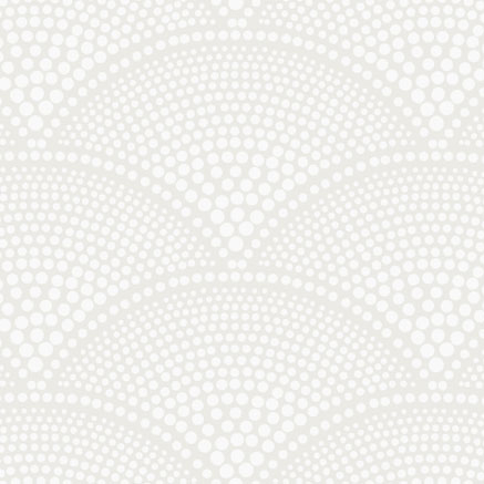 Feather Fan - Chalk on White - Outlet