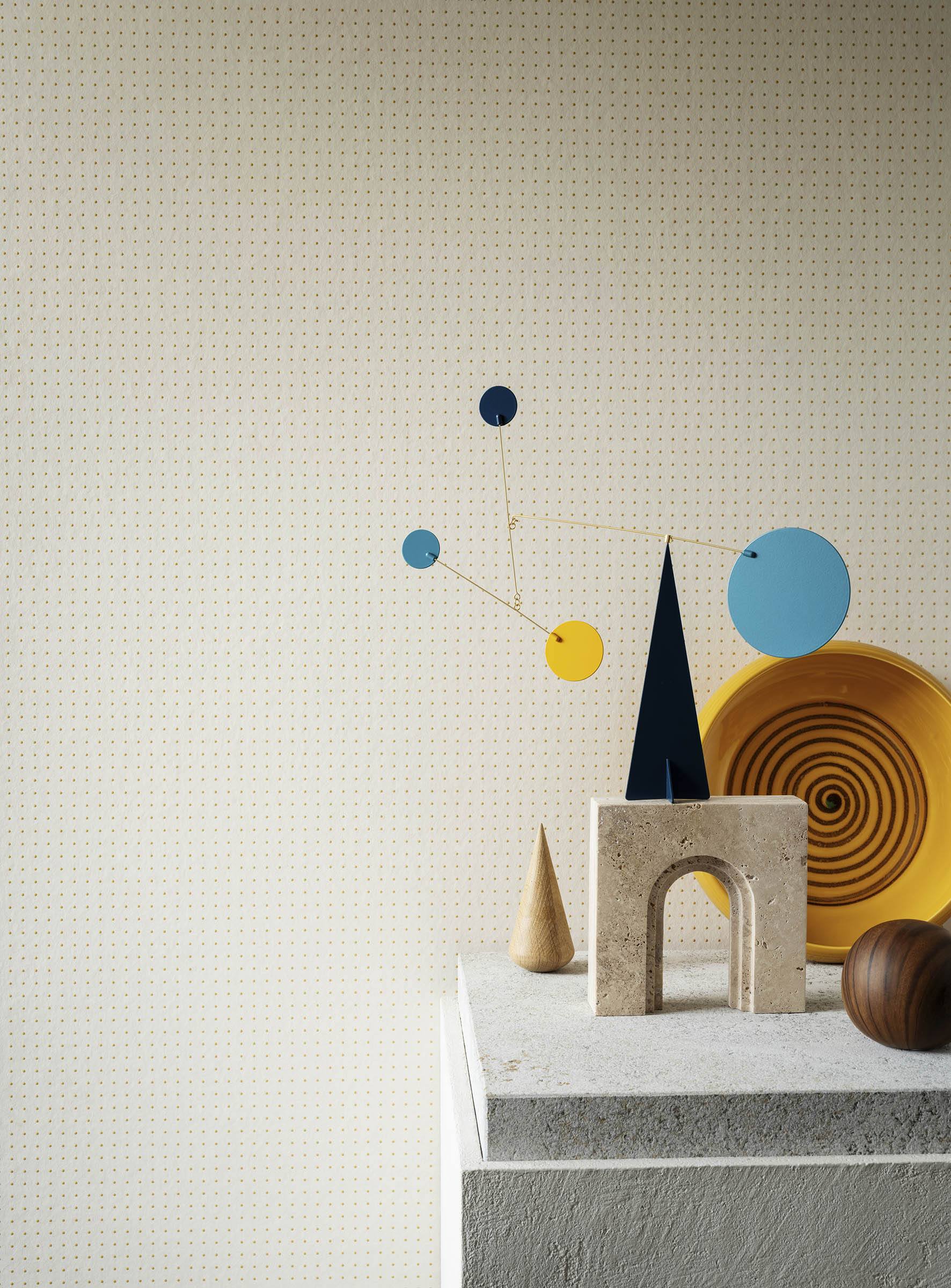 Dots - Ivory White / Yellow