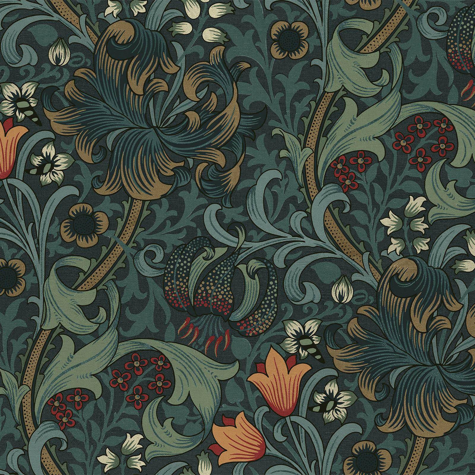 Golden Lily Tapet - Midnight