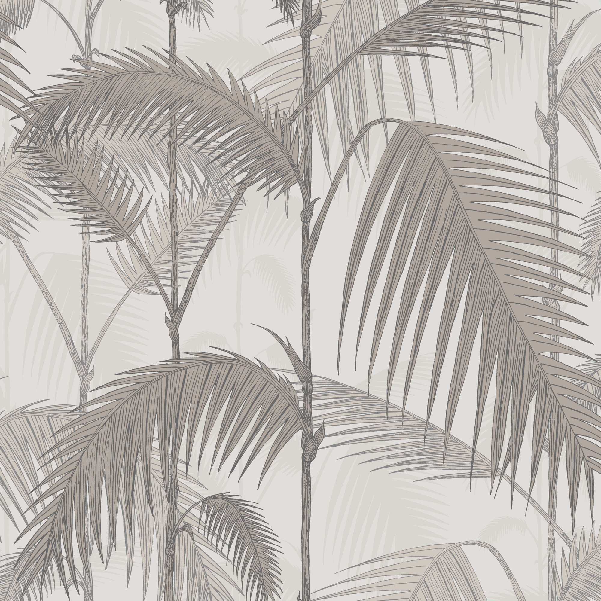 Palm Jungle - Stone and Taupe - Outlet