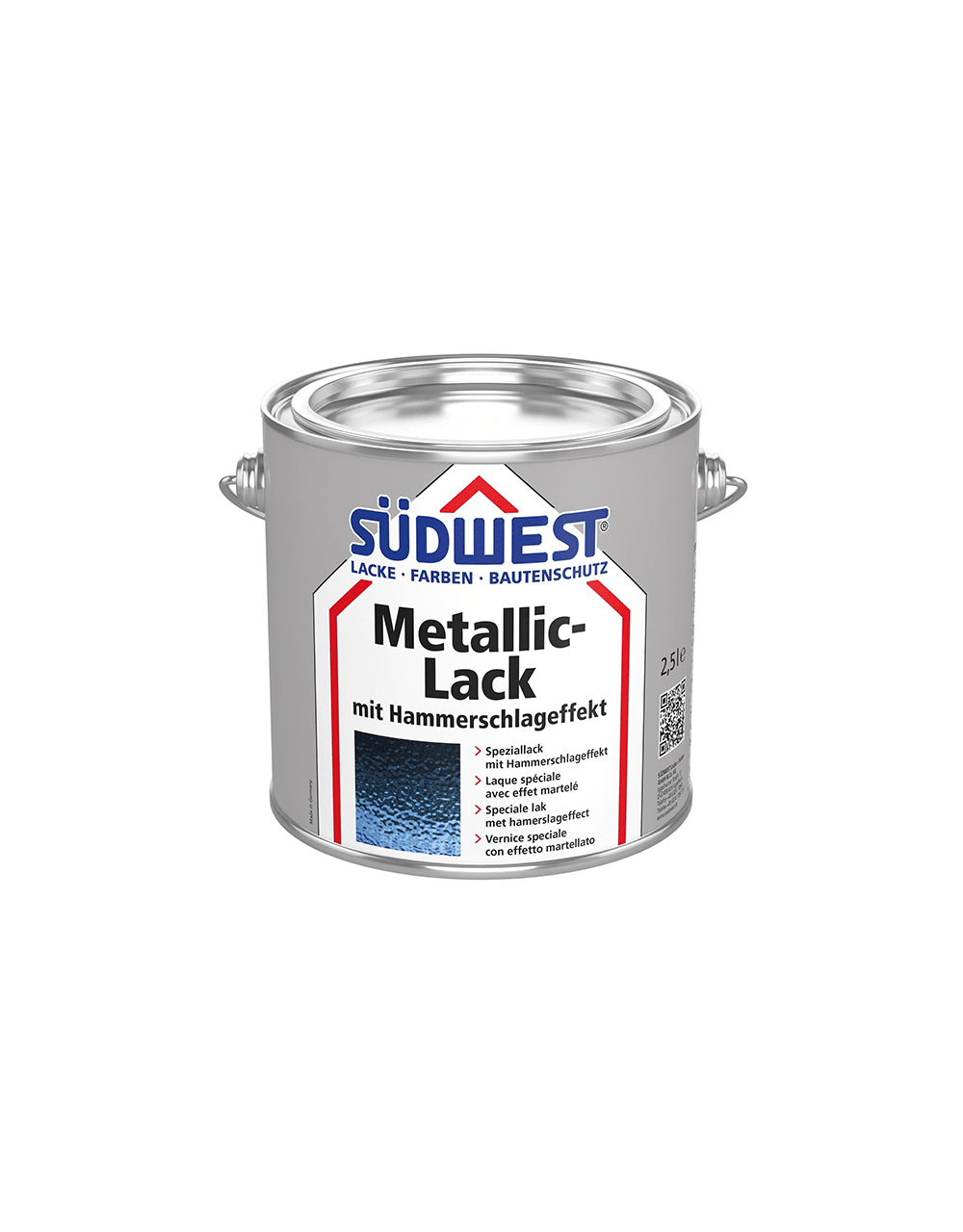 Südwest Metallic Hammerlak - Blå - 0,375 L