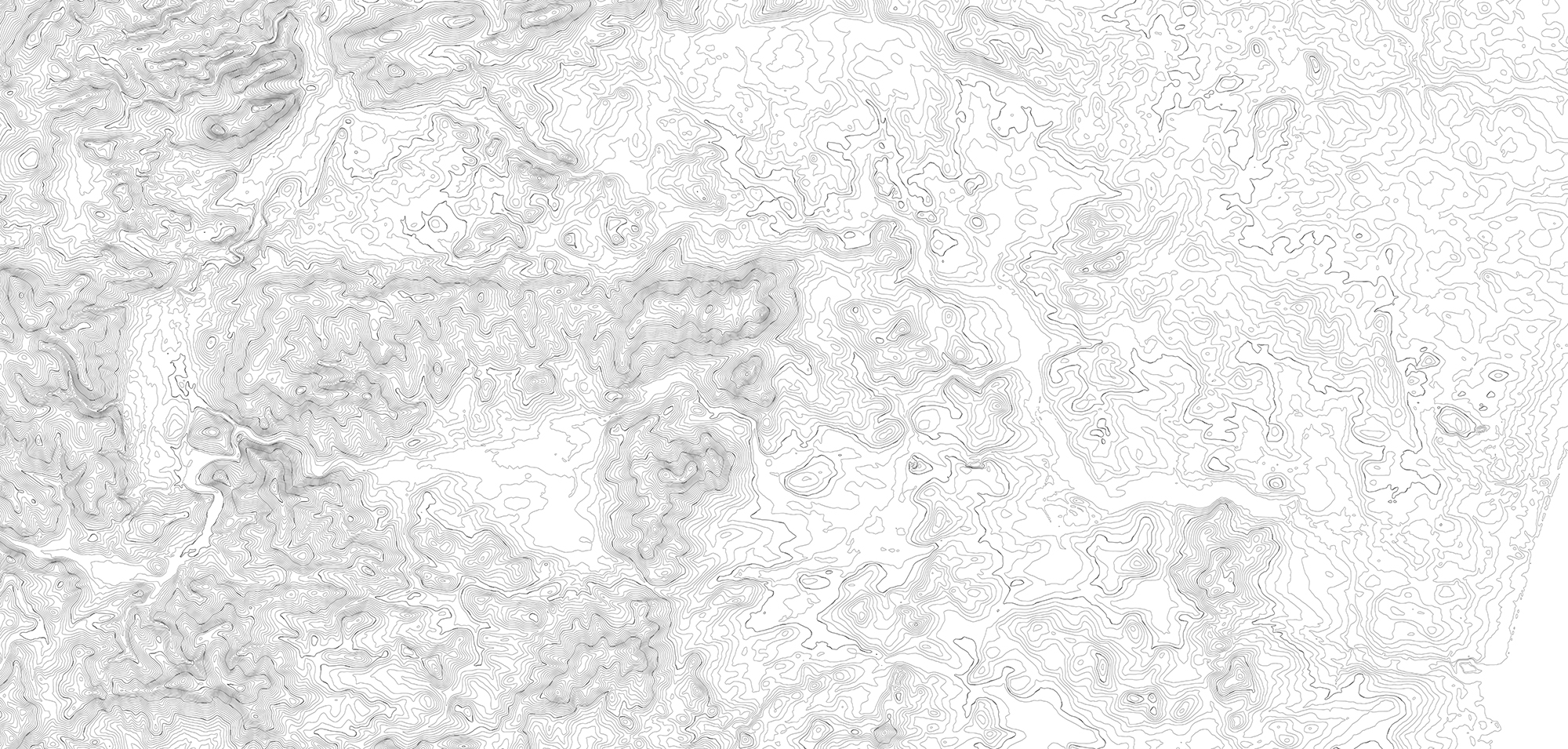 Elevation Lines, White