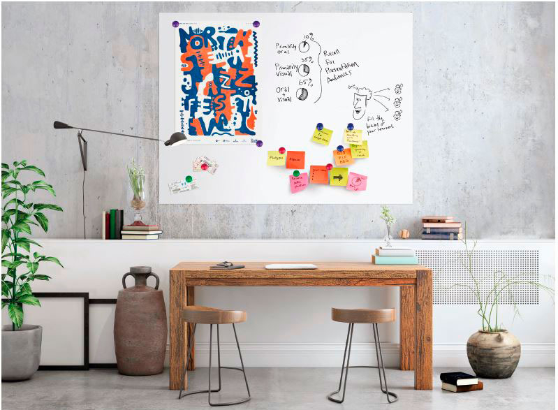 Magnetisk whiteboard folie