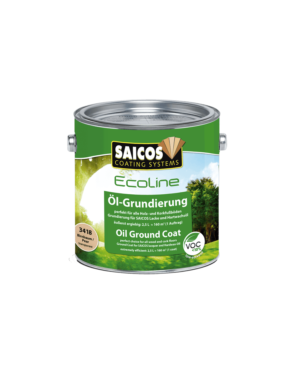 Saicos Ecoline Olie-Grunder - 3479Eco - Antikgrå - Transparent - 2,5 L