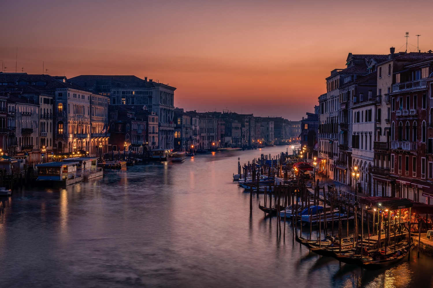 Billede af Venice Grand Canal at Sunset