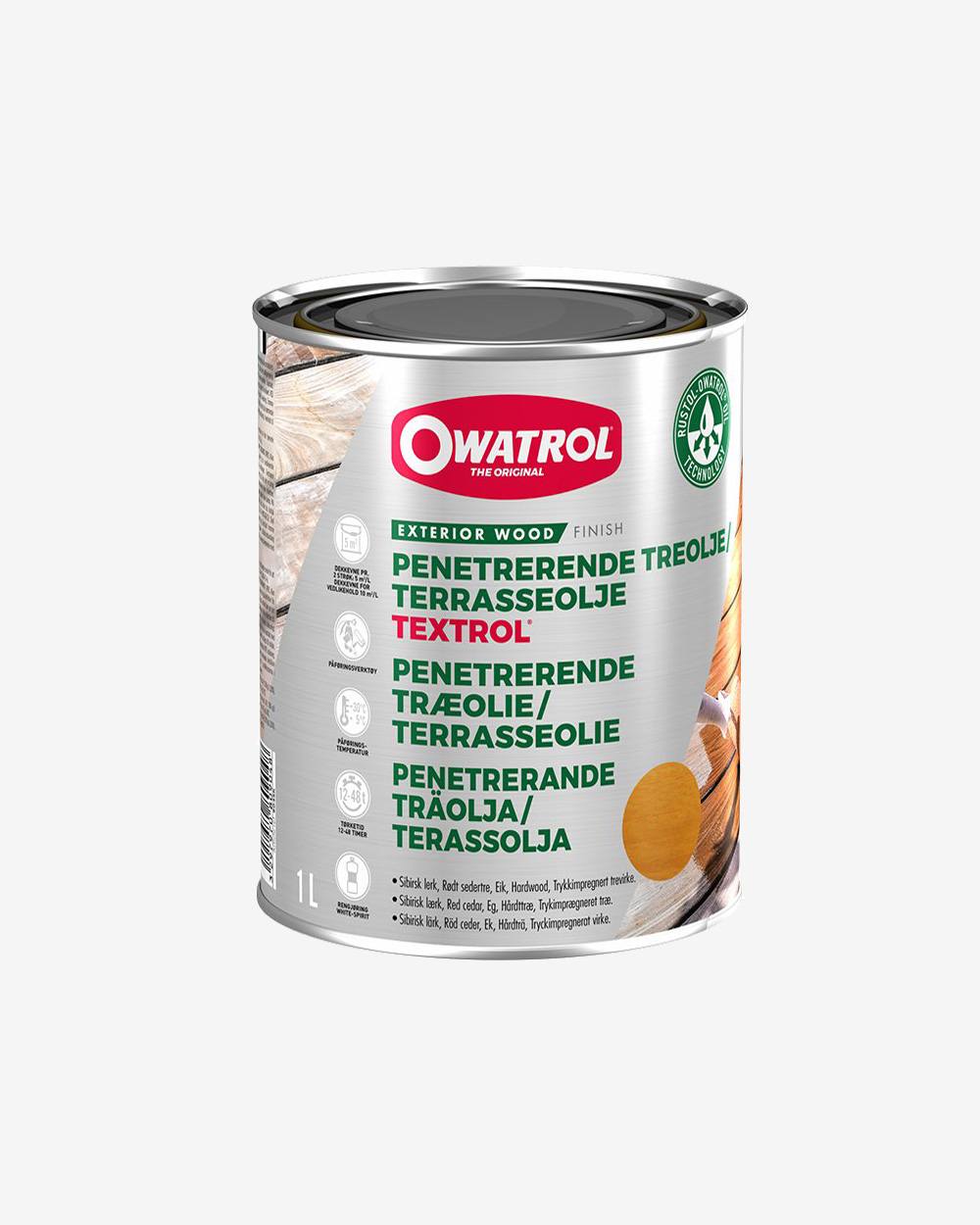 Owatrol Træ- og Terrasseolie - Farveløs - 2.5 liter