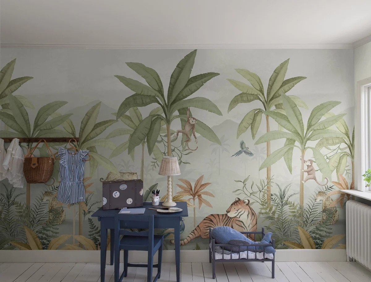 Se Wild Jungle Mural hos Picment.dk