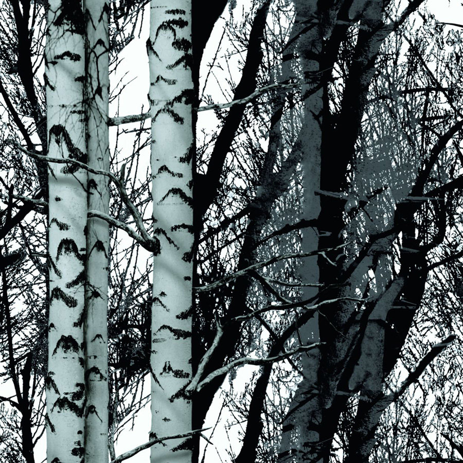 Mønstret folie-Birketræer-Pr. meter-45 cm