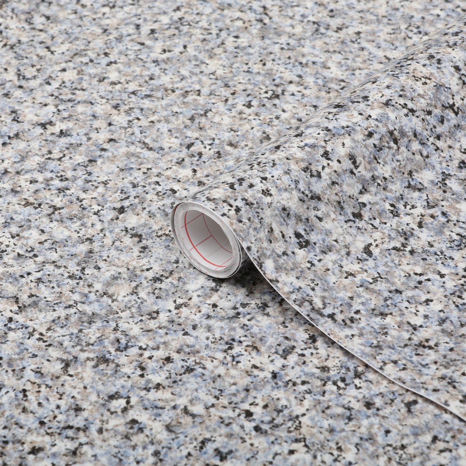 Billede af Sten og flise folie-2 meter rulle-45 cm-Porrino Granit - Gråblå
