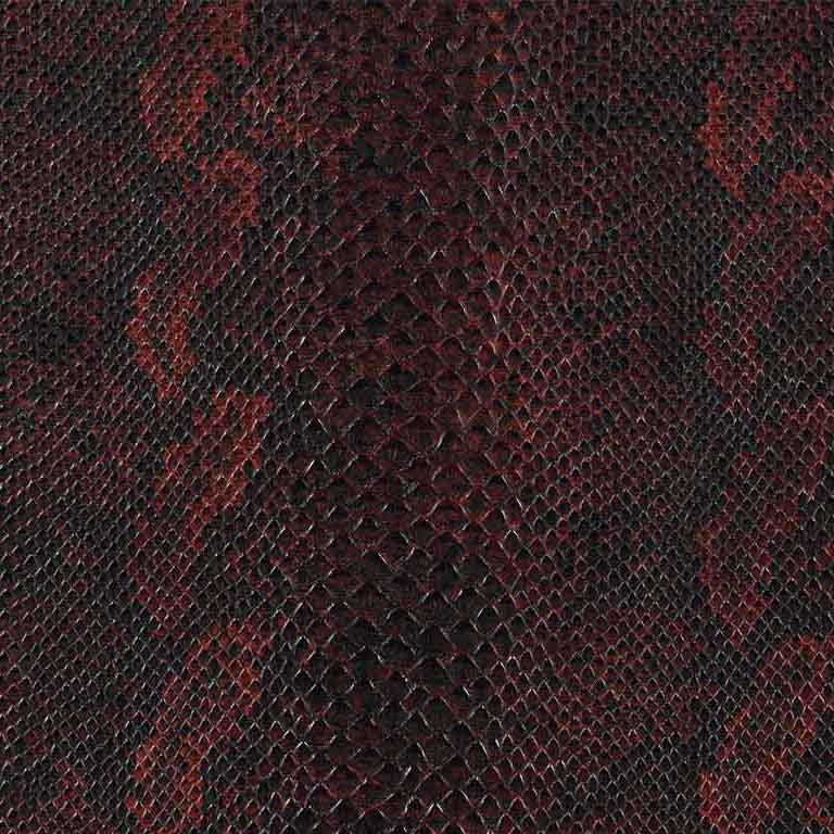 Billede af Skind og læder folie-Boa - Rødbrun-2 meter rulle-45 cm