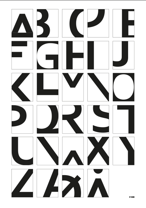 Alphabet - White-A3