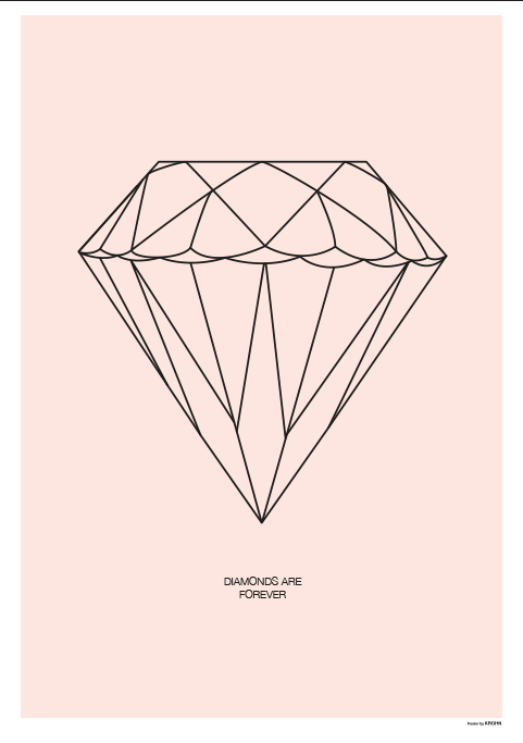 Diamond - Rose-50 x 70