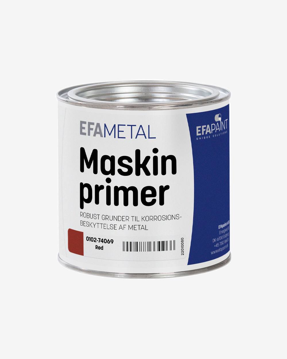 Se Esbjerg Paints Maskinprimer 0102 rød 0,75l hos Picment.dk