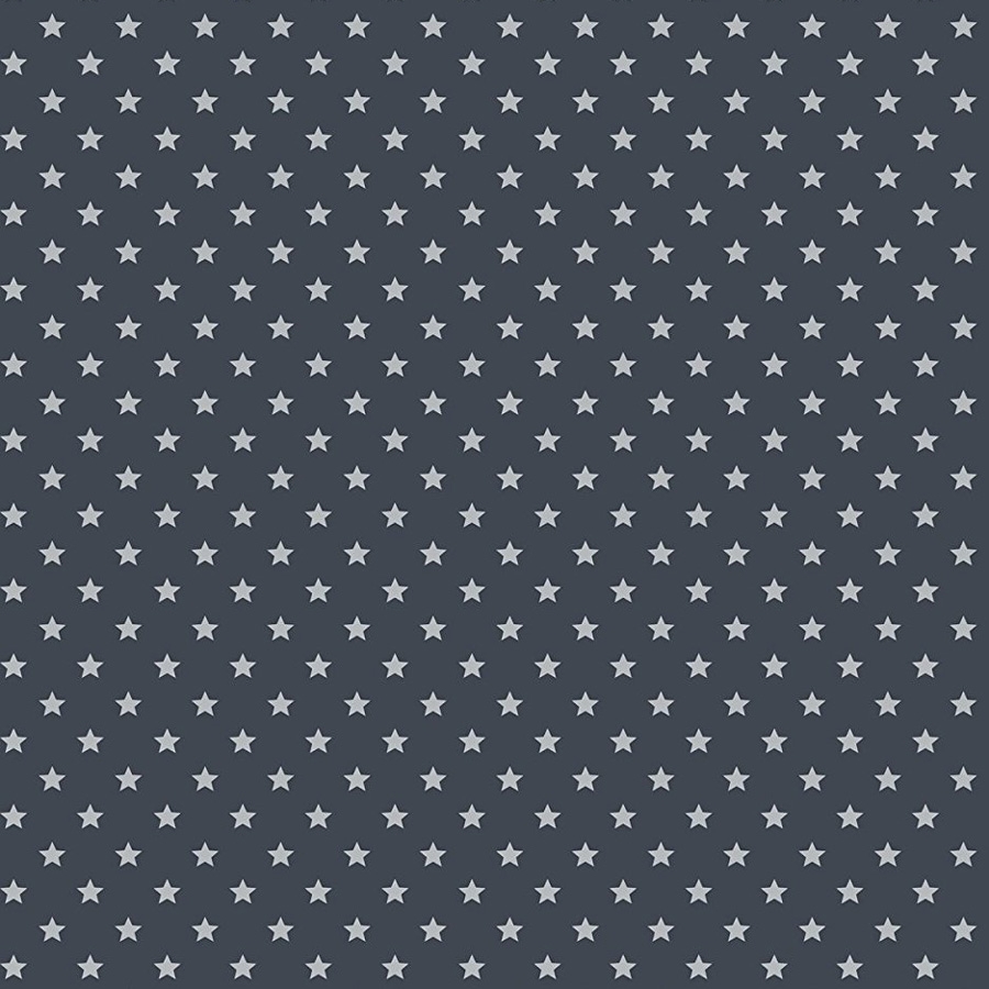 Mønstret folie-Grey Stars-2 meter rulle-45 cm