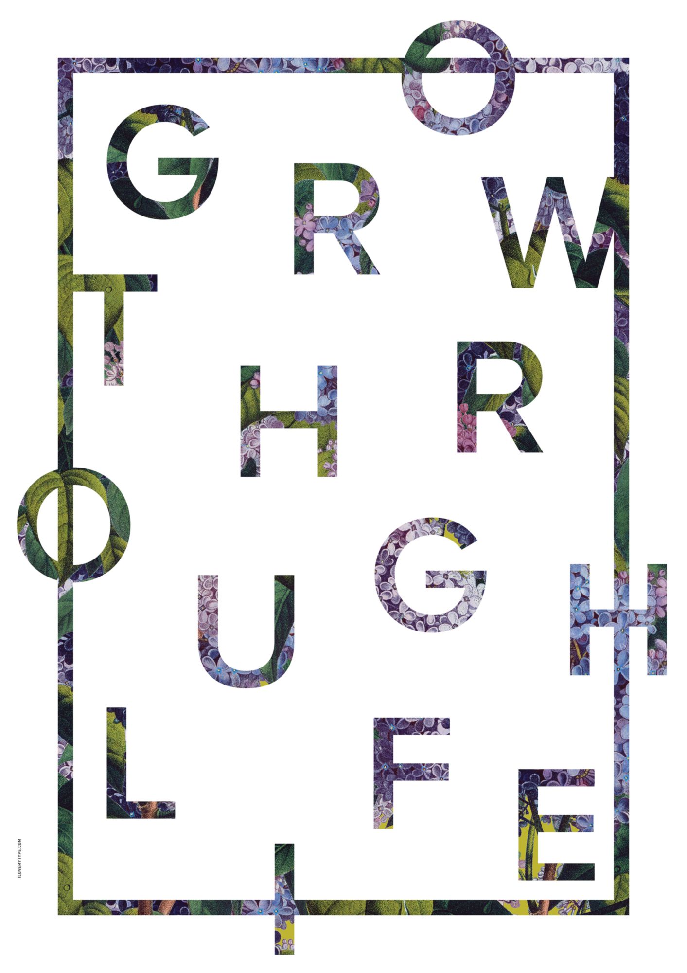 GROW THROUGH LIFE - WHITE-50 x 70