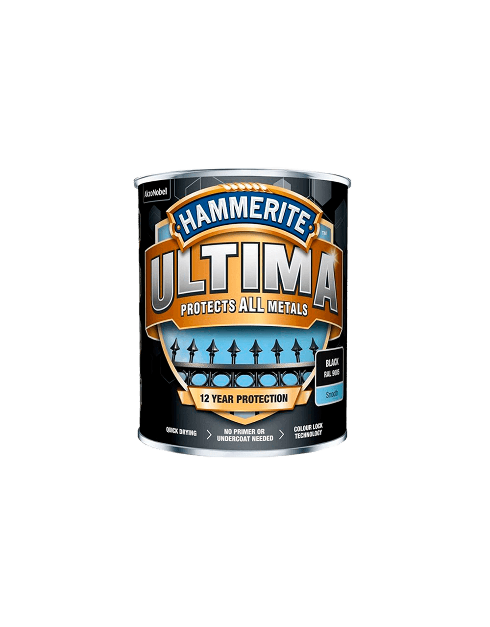 Hammerite Ultima - Antrasit grå Ral 7016 - 0,25 L