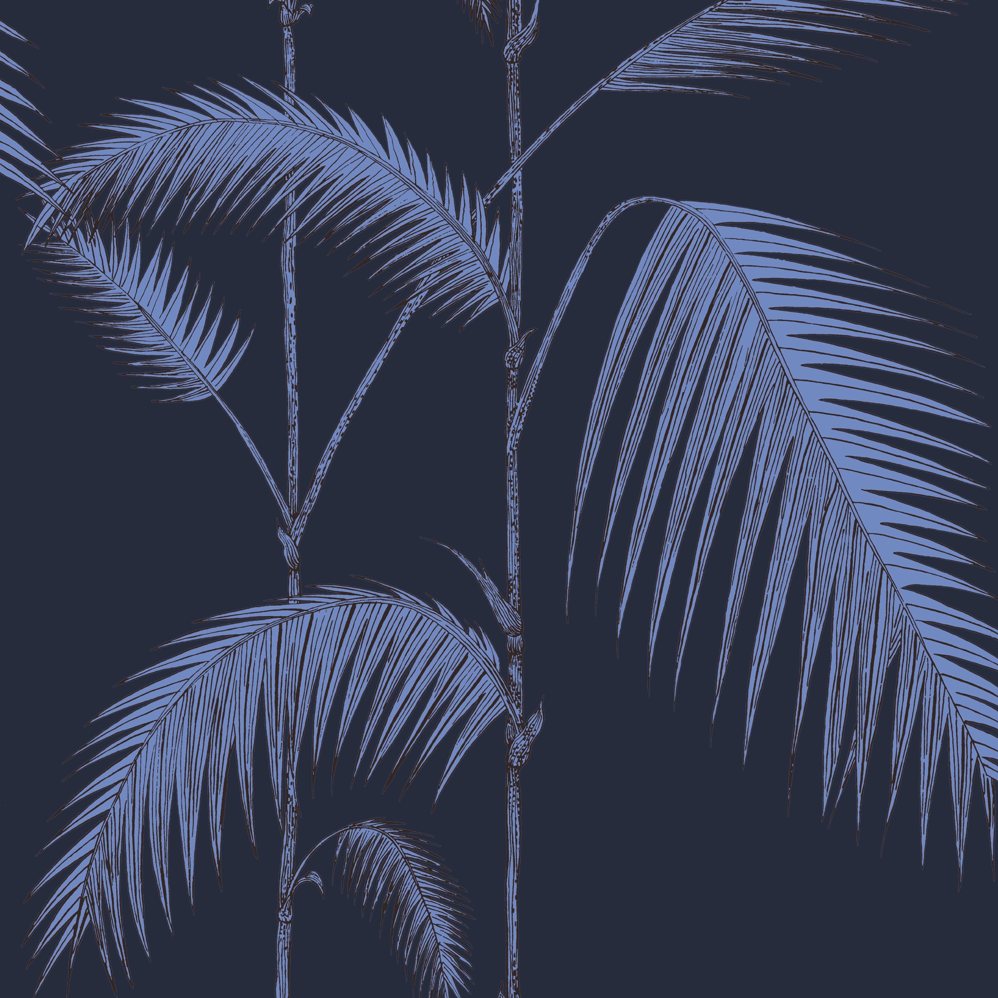 Billede af Palm Leaves - Ink & Violet