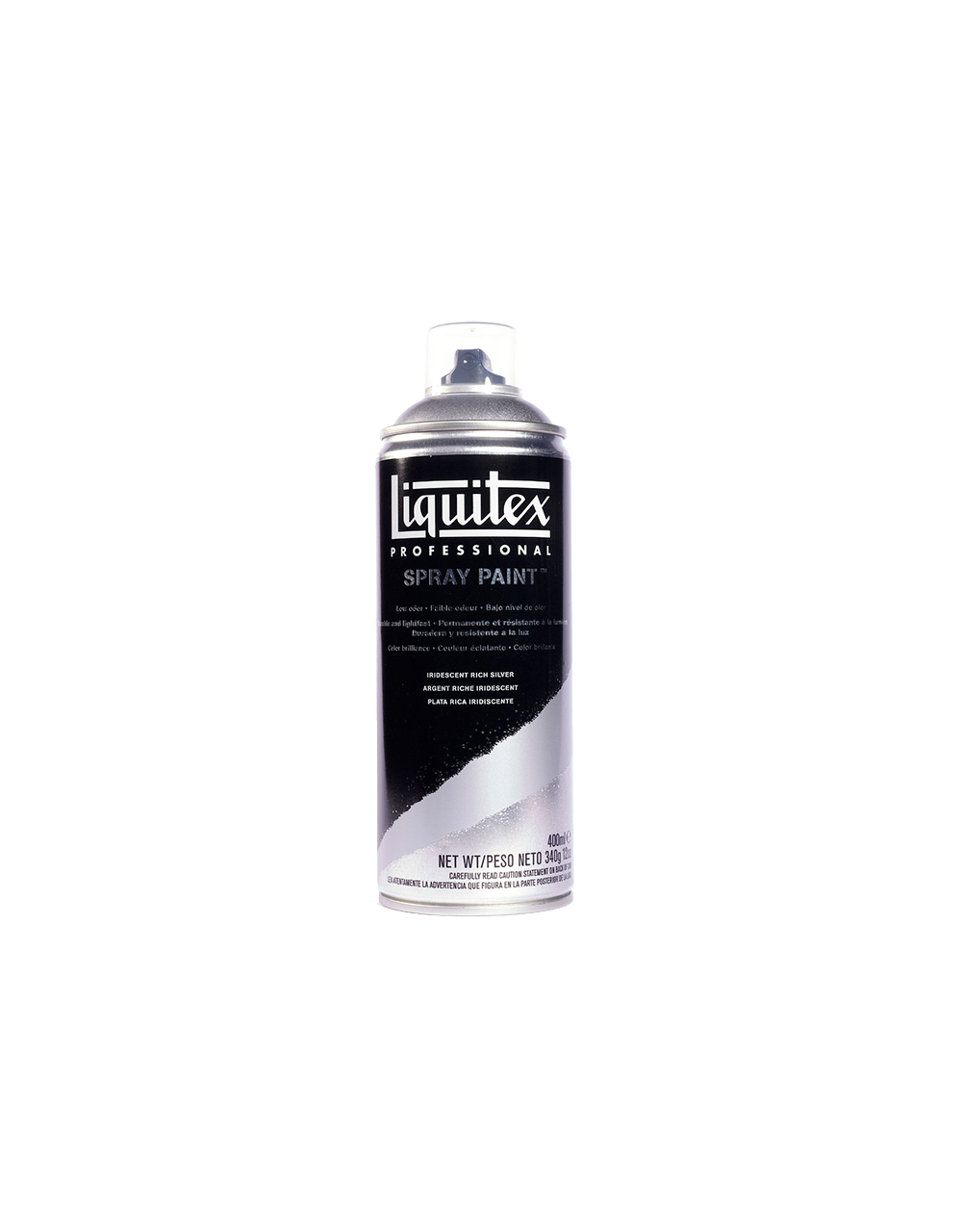 Se Liquitex Spraymaling, Dækkende Farver-Iridescent Rich Silver 0239 hos Picment.dk