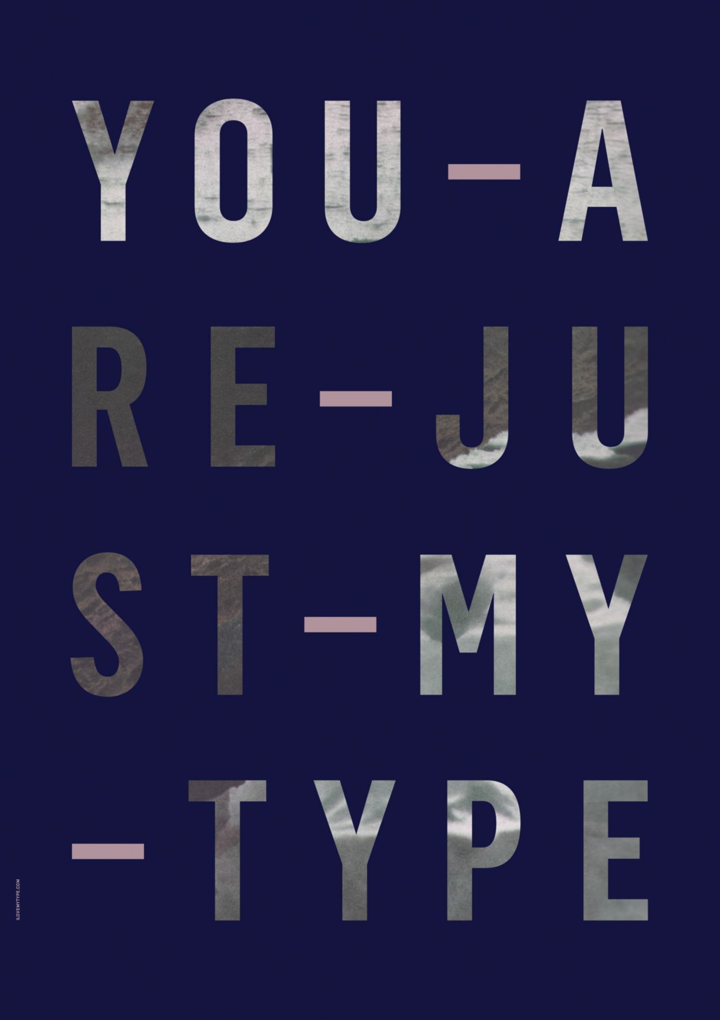 JUST MY TYPE - NAVY-A3
