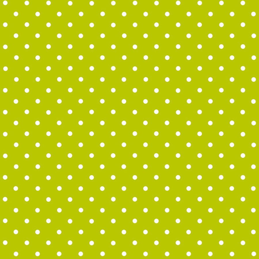 Mønstret folie-Polkaprikker - Grøn-Vælg antal løbende meter-45 cm