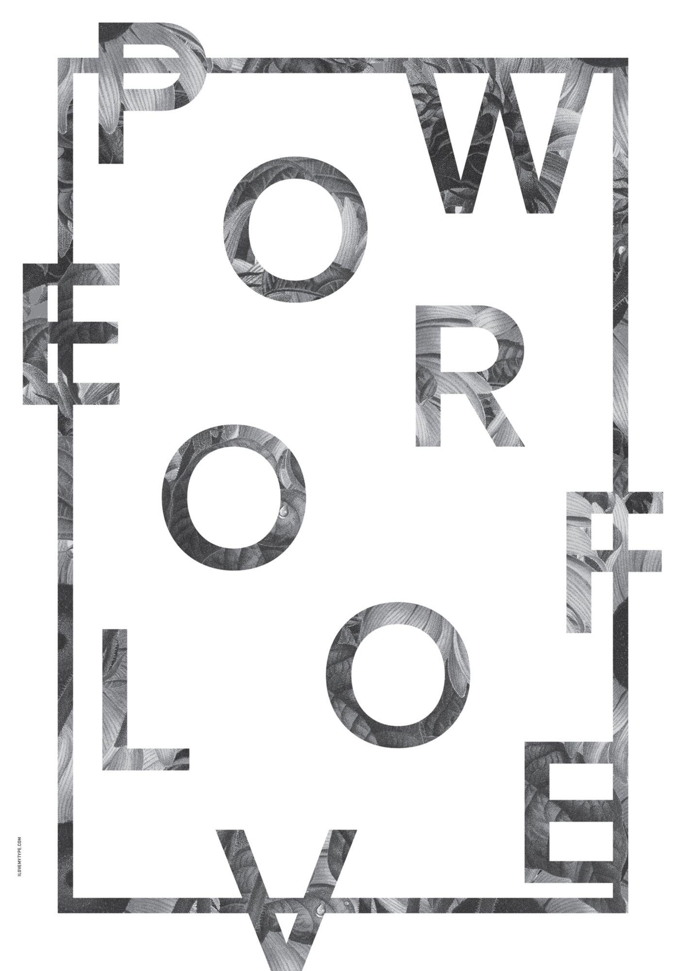 POWER OF LOVE - WHITE-70 x 100