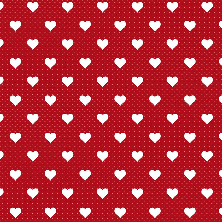 Billede af Mønstret folie-Santa Fe - Rød-Vælg antal løbende meter-45 cm