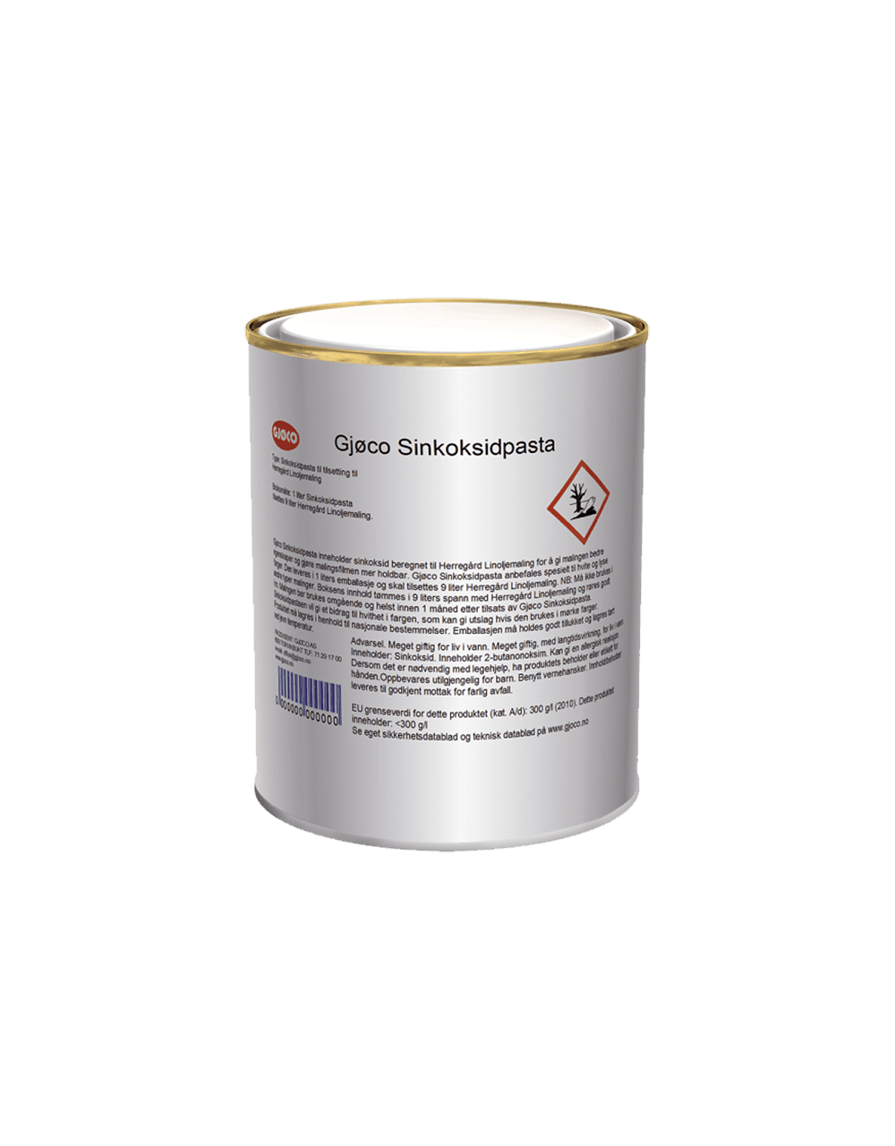 Gjøco Zinkoxidpasta til Linoliemaling