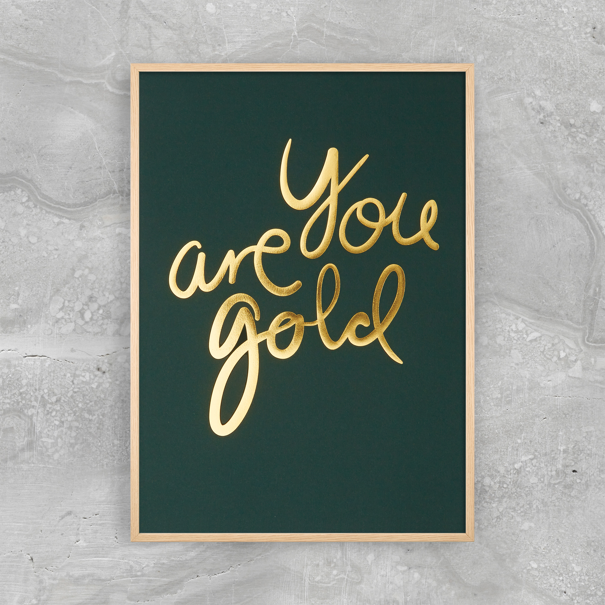 Se YOU ARE GOLD - RACING GREEN hos Picment.dk